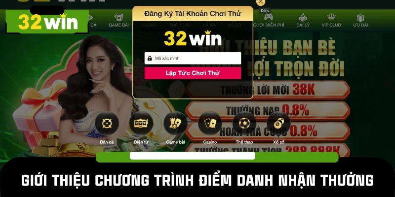 Giới thiệu sự kiện hot điểm danh nhận thưởng