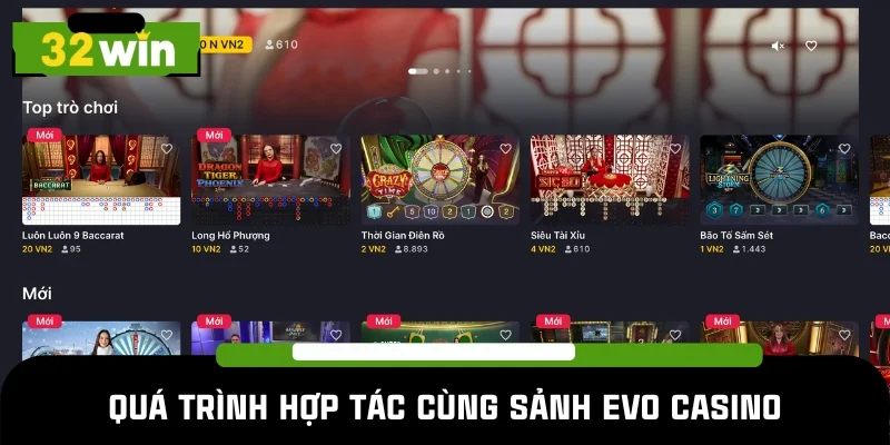 Chia sẻ về quá trình hợp tác cùng EVO Casino