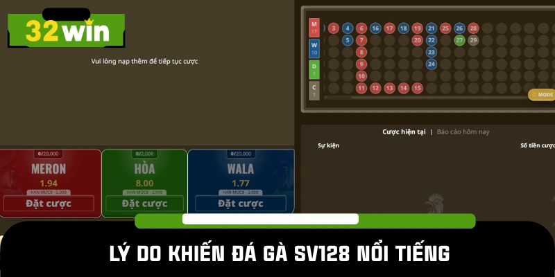 Điểm thu hút lớn nhất tại đá gà SV128